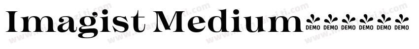 Imagist Medium字体转换